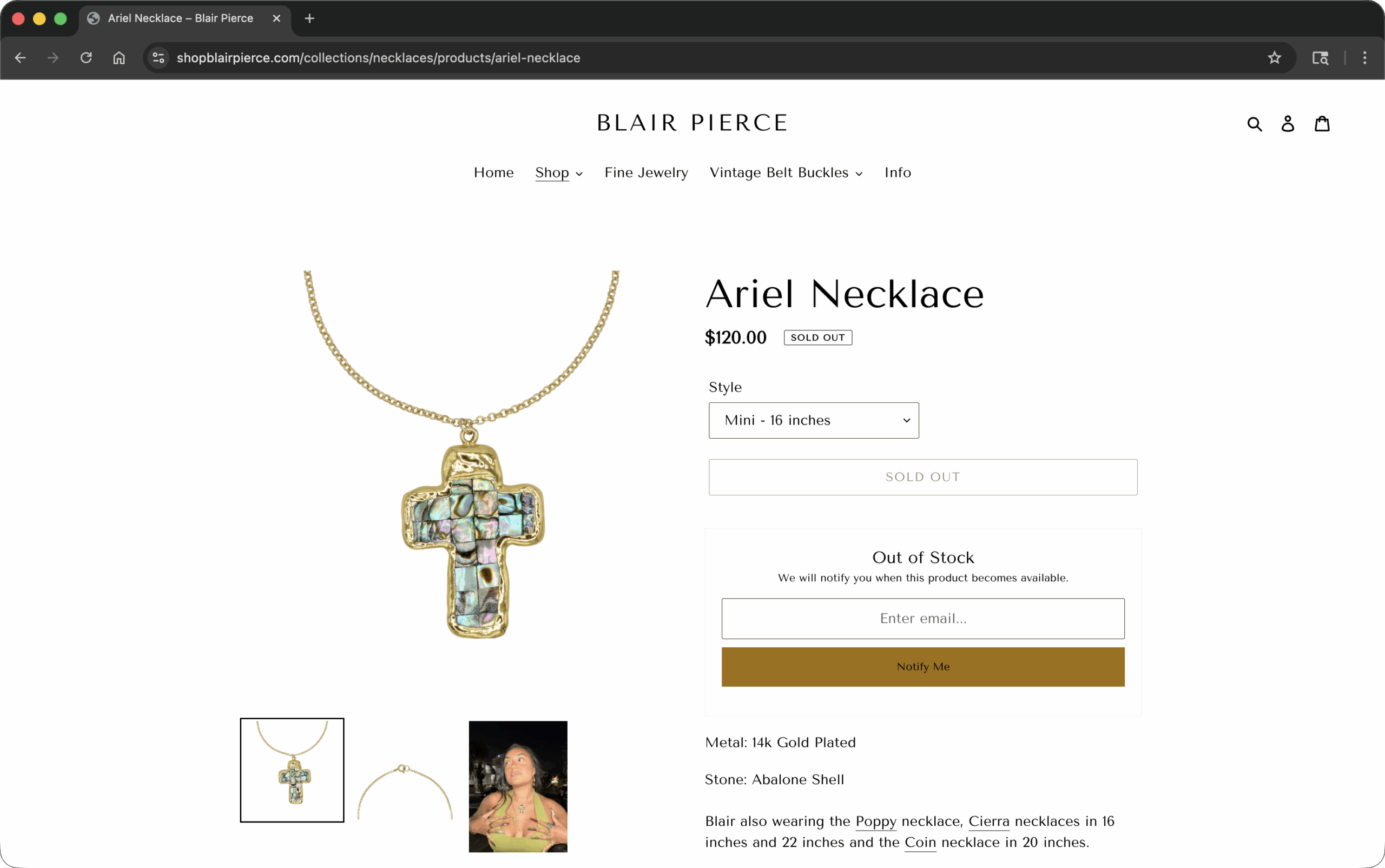 Shopblairpierce Website Screen Ariel Necklace