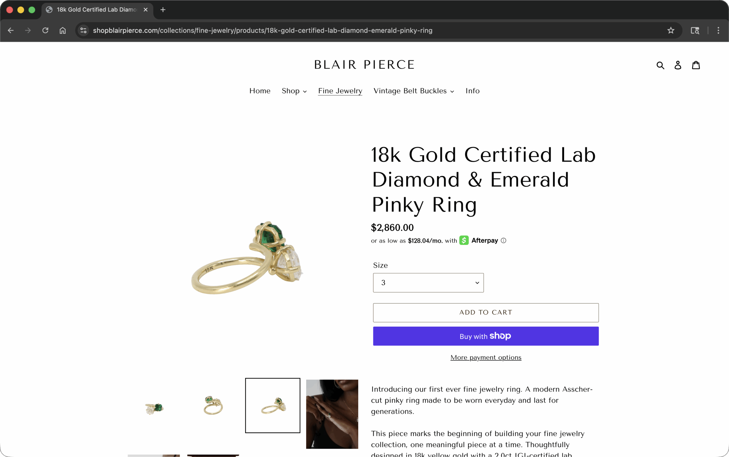 Shopblairpierce Website Screen Ring